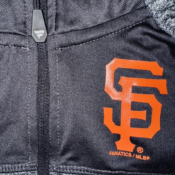 San Francisco 49ers Fanatics Large Heather Gray 1/4 Zip Pullover Jacket NFL - Picture 6 of 10